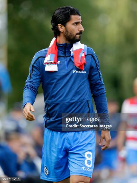 Lior Refaelov of Club Brugge during the Club Friendly match between Club Brugge v Steaua Bucharest at the Sportpark De Westeneng on July 4, 2018 in...