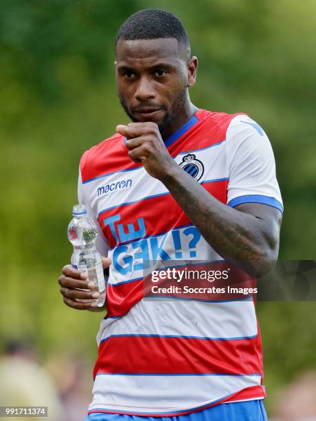 Stefano Denswil of Club Brugge during the Club Friendly match between Club Brugge v Steaua Bucharest at the Sportpark De Westeneng on July 4, 2018 in...