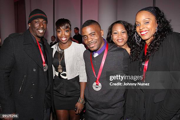 Nate "Danja" Hills, Estelle, Adonis Shropshire, Janet "Jnay" Sewell-Ulepic, and Angela Hunte attend the 2010 SESAC New York Music Awards at the IAC...