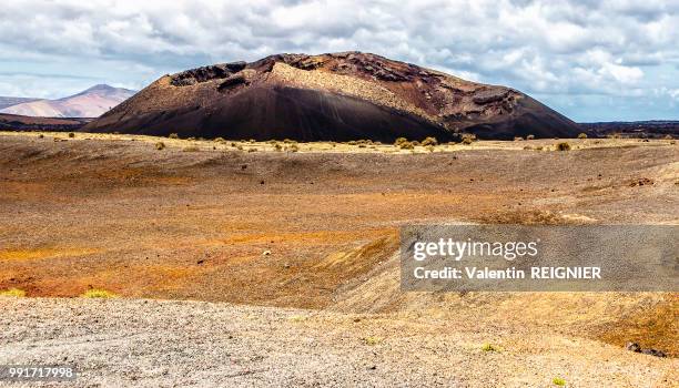 lanzarote - montana cuervo - curvo stock pictures, royalty-free photos & images