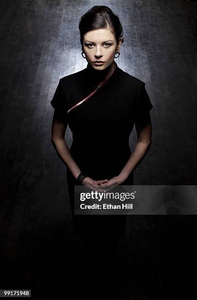 Actress Catherine Zeta-Jones poses at a portrait sesson for New York Times in 2009. NON-EXCLUSIVE IMAGE.
