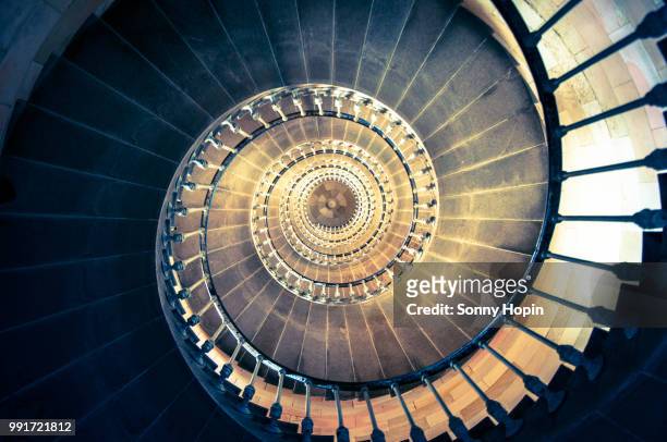 up or down - spiral staircase fotografías e imágenes de stock