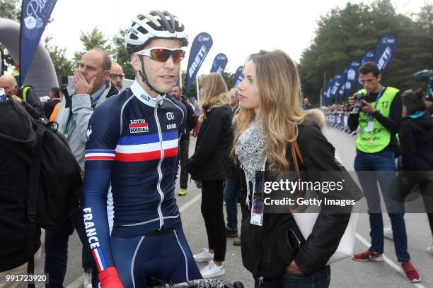 1St European Road Championships 2016, Elite Menâ€™S Road Race Start, Tony Gallopin , Marion Rousse /Plumelec - Plumelec //