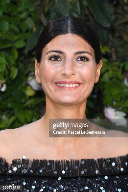 Giovanna Battaglia attends the Valentino Haute Couture Fall Winter 2018/2019 show as part of Paris Fashion Week on July 4, 2018 in Paris, France.