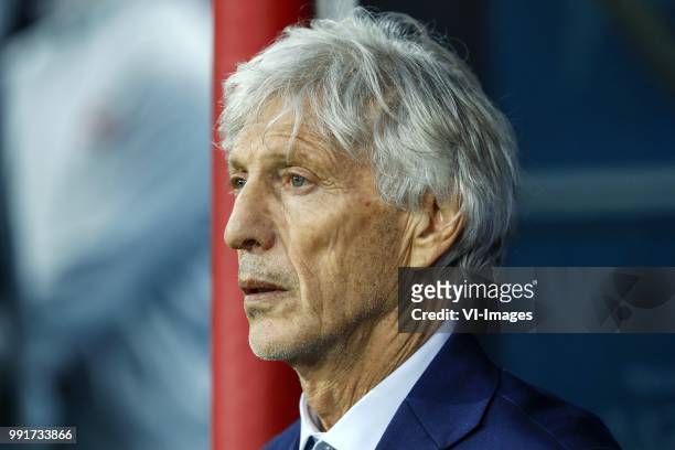 Colombia coach Jose Pekerman during the 2018 FIFA World Cup Russia round of 16 match between Columbia and England at the Spartak stadium on July 03,...