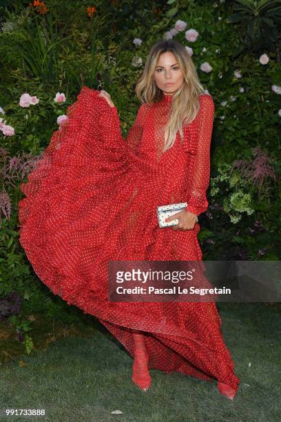 Erica Pelosini attends the Valentino Haute Couture Fall Winter 2018/2019 show as part of Paris Fashion Week on July 4, 2018 in Paris, France.
