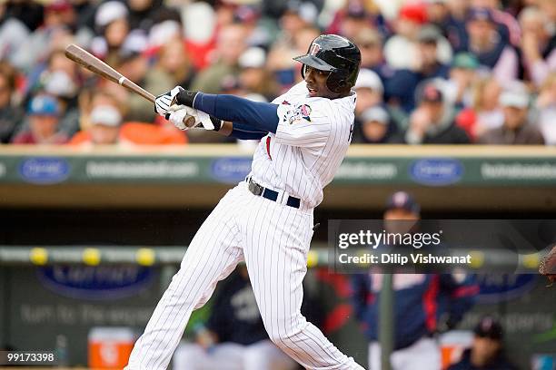 Orlando Hudson of the Minnesota Twins bats against the Baltimore Orioles at Target Field on May 8, 2010 in Minneapolis, Minnesota. The Orioles beat...