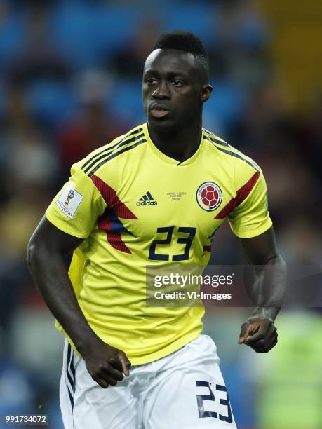 Davinson Sanchez of Colombia during the 2018 FIFA World Cup Russia round of 16 match between Columbia and England at the Spartak stadium on July 03,...