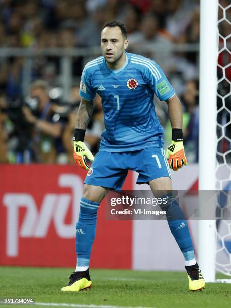 Colombia goalkeeper David Ospina during the 2018 FIFA World Cup Russia round of 16 match between Columbia and England at the Spartak stadium on July...