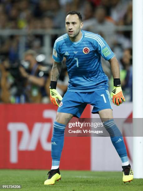 Colombia goalkeeper David Ospina during the 2018 FIFA World Cup Russia round of 16 match between Columbia and England at the Spartak stadium on July...