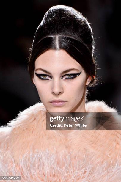 Model Vittoria Ceretti walks the runway during the Fendi Couture Haute Couture Fall Winter 2018/2019 show as part of Paris Fashion Week on July 4,...