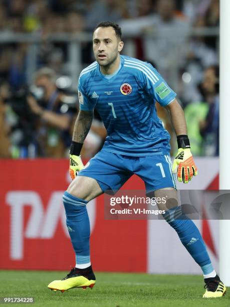 Colombia goalkeeper David Ospina during the 2018 FIFA World Cup Russia round of 16 match between Columbia and England at the Spartak stadium on July...