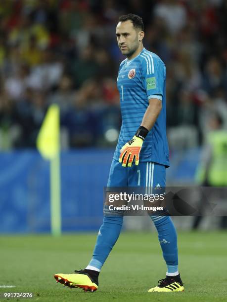 Colombia goalkeeper David Ospina during the 2018 FIFA World Cup Russia round of 16 match between Columbia and England at the Spartak stadium on July...