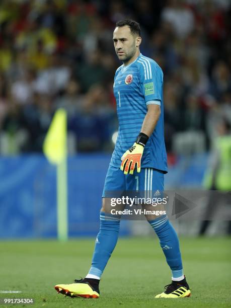 Colombia goalkeeper David Ospina during the 2018 FIFA World Cup Russia round of 16 match between Columbia and England at the Spartak stadium on July...