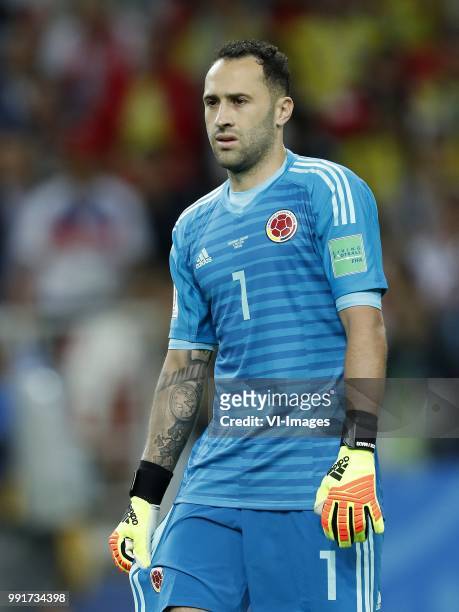 Colombia goalkeeper David Ospina during the 2018 FIFA World Cup Russia round of 16 match between Columbia and England at the Spartak stadium on July...