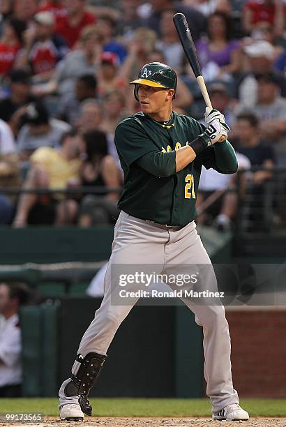 Ryan Sweeney of the Oakland Athletics on May 11, 2010 at Rangers Ballpark in Arlington, Texas.