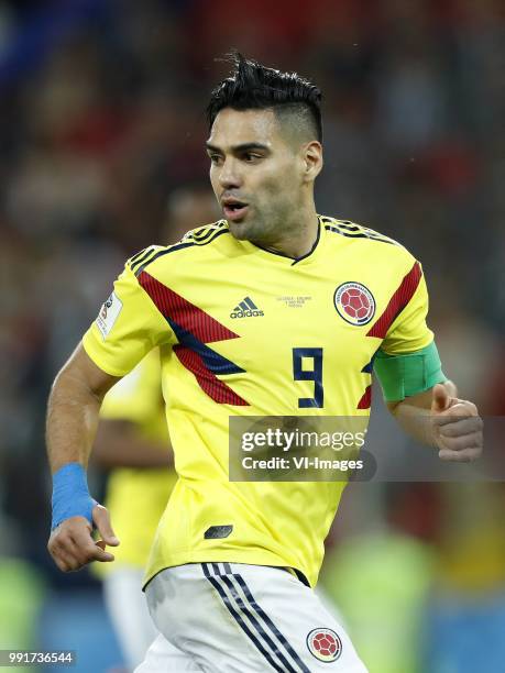 Radamel Falcao Garcia of Colombia during the 2018 FIFA World Cup Russia round of 16 match between Columbia and England at the Spartak stadium on July...