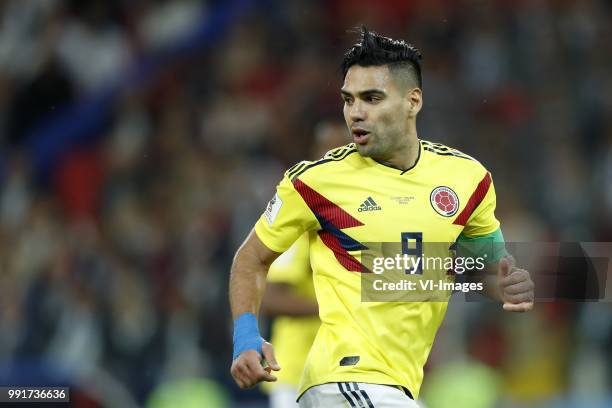 Radamel Falcao Garcia of Colombia during the 2018 FIFA World Cup Russia round of 16 match between Columbia and England at the Spartak stadium on July...