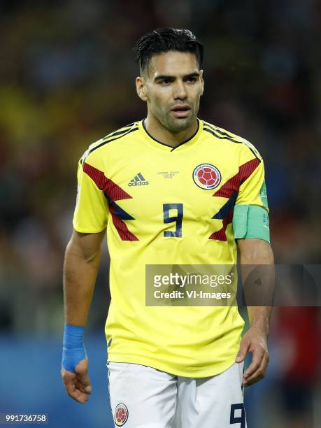 Radamel Falcao Garcia of Colombia during the 2018 FIFA World Cup Russia round of 16 match between Columbia and England at the Spartak stadium on July...