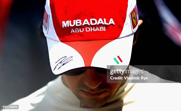 Felipe Massa of Brazil and Ferrari prepares to drive during practice for the Monaco Formula One Grand Prix at the Monte Carlo Circuit on May 13, 2010...