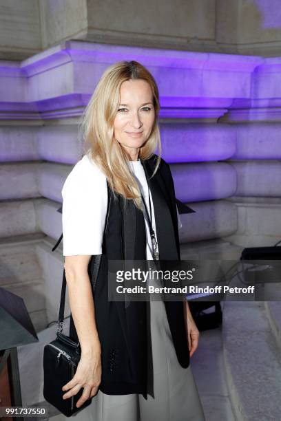 Julie de Libran attends Cocktail of Federation de la Haute Couture et de la Mode as part of Paris Fashion Week Haute-Couture Fall/Winter 2018/19 at...