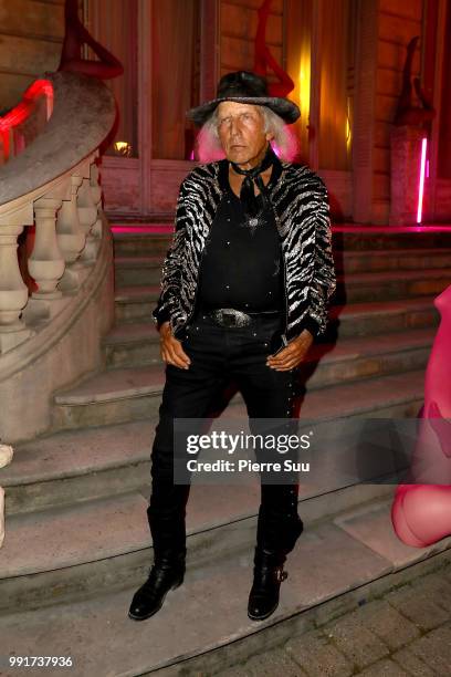 James Goldstein attends the "Scandal Discotheque" : Party as part of Paris Fashion Week on July 4, 2018 in Paris, France.