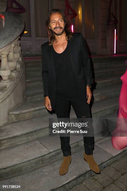 Bob Sinclar attends the "Scandal Discotheque" : Party as part of Paris Fashion Week on July 4, 2018 in Paris, France.