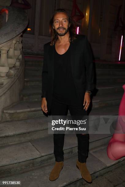 Bob Sinclar attends the "Scandal Discotheque" : Party as part of Paris Fashion Week on July 4, 2018 in Paris, France.