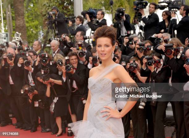 Jury member Kate Beckinsale attends the "Robin Hood" Premiere at the Palais des Festivals during the 63rd Annual Cannes Film Festival on May 12, 2010...