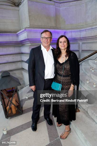 Bruno Pavlosky and Nathalie Franson attend Cocktail of Federation de la Haute Couture et de la Mode as part of Paris Fashion Week Haute-Couture...