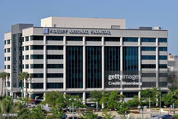 The headquarters building of Fidelity National Information Services Inc. Stands in Jacksonville, Florida, U.S., on Wednesday, May 12, 2010....