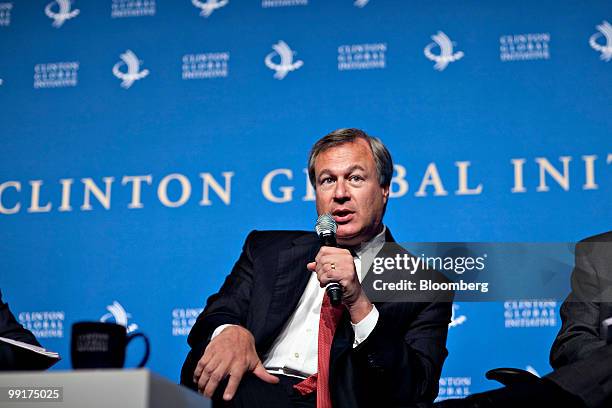 Jeffrey Kindler, chairman and chief executive officer of Pfizer Inc., speaks during the Clinton Global Initiative mid-year meeting in New York, U.S.,...