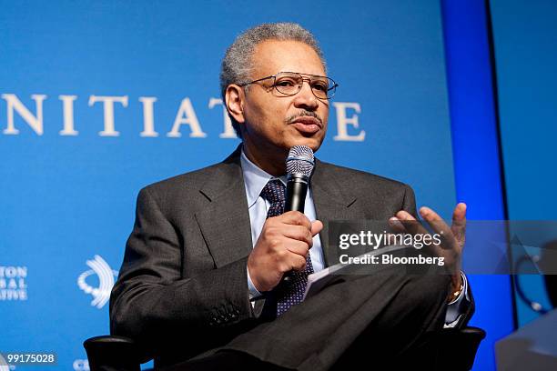 Ron Williams, chairman and chief executive officer of Aetna Inc, speaks during the Clinton Global Initiative mid-year meeting in New York, U.S., on...