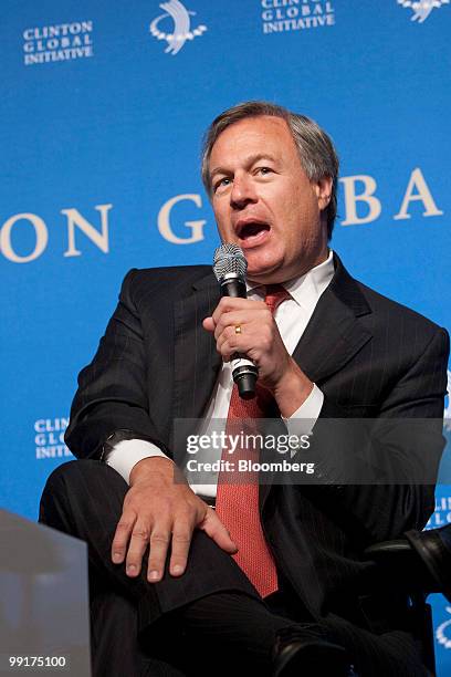 Jeffrey Kindler, chairman and chief executive officer of Pfizer Inc., speaks during the Clinton Global Initiative mid-year meeting in New York, U.S.,...