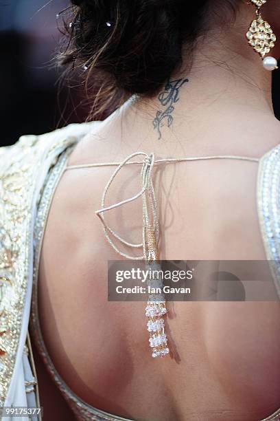 Actress Deepika Padukone attends the 'On Tour' Premiere at the Palais des Festivals during the 63rd Annual Cannes Film Festival on May 13, 2010 in...