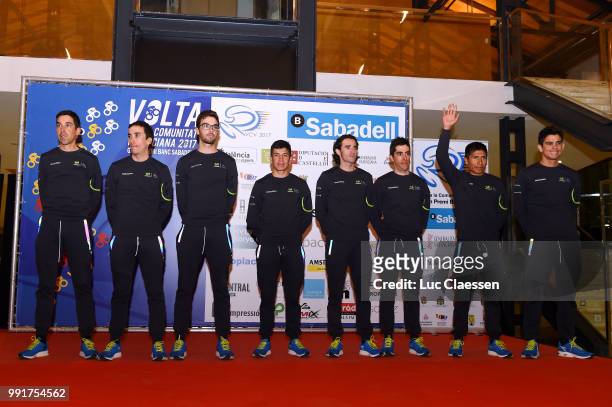 68Th Volta A La Comunitat Valenciana 2017, Teams Presentationteam Movistar / Nairo Quintana , Andery Amador, Jonathan Castroviejo , Victor De La...