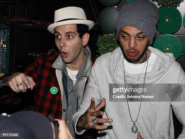 Gabe Saporta and Travis McCoy host the official Travis McCoy concert after party at Greenhouse on May 12, 2010 in New York City.