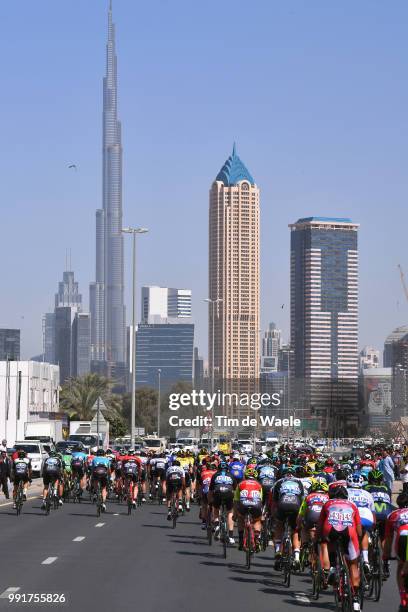 4Th Tour Dubai 2017, Stage 5Landscape, Dubai City, Peloton, Burj Kahlifa/ Skyline/ Dubai-Dimc - Dubai-City Walk , Meraas Stage, Dubai Tour,