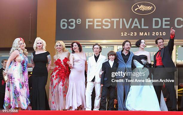 Dirty Martini, Mimi Le Meaux, Julie Atlas Muz, Suzanne Ramsey , guest, guest, director Mathieu Amalric, Evie Lovelle and Roky Roulette attend the...