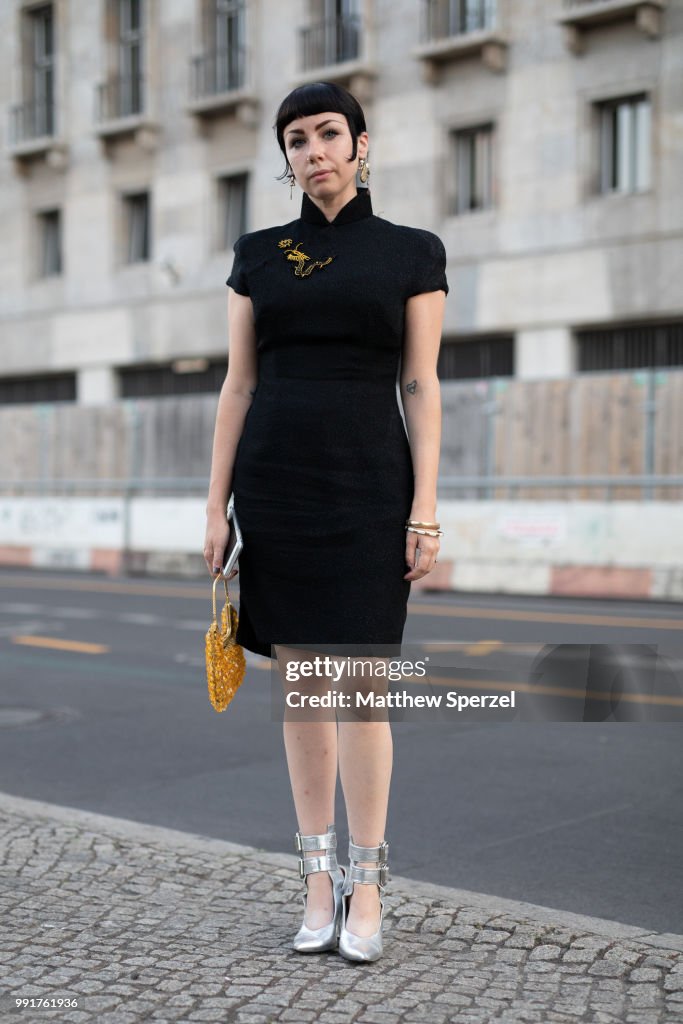 Street Style - Berlin Fashion Week Spring/Summer 2019 - July 4, 2018