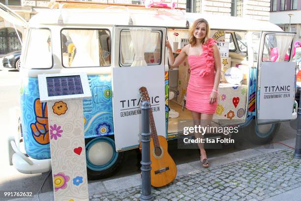 Sarah Alles during the Grazia Pink Hour at Titanic Hotel on July 4, 2018 in Berlin, Germany.