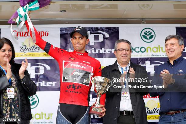 63Rd Ruta Del Sol 2017, Stage 2Podium, Aberto Contador Red Leader Jersey/ Celebration, Torredonjimeno - Mancha Real-Peã±A Del Aguila 1299M , Vuelta A...