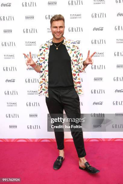 Andre Borchers during the Grazia Pink Hour at Titanic Hotel on July 4, 2018 in Berlin, Germany.