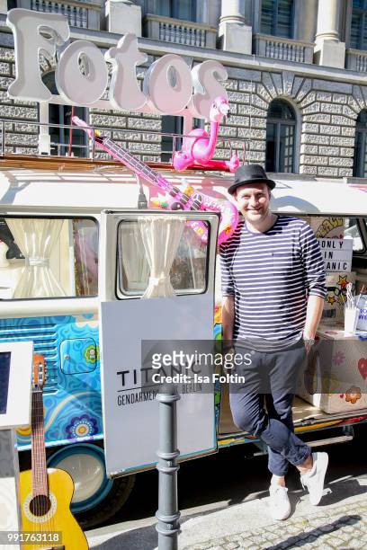 German actor Martin Stange during the Grazia Pink Hour at Titanic Hotel on July 4, 2018 in Berlin, Germany.