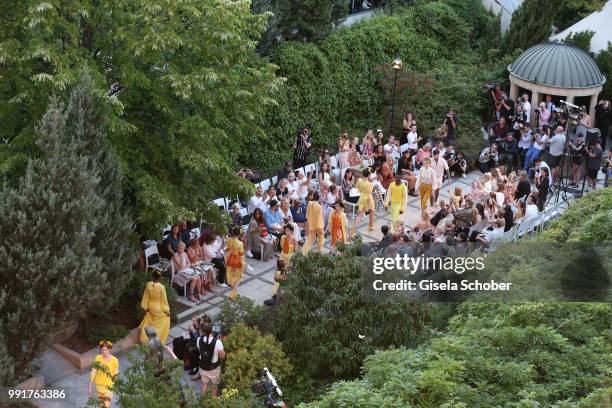 General view during the Marcel Ostertag show during the Berlin Fashion Week Spring/Summer 2019 at Westin Grand Hotel on July 4, 2018 in Berlin,...