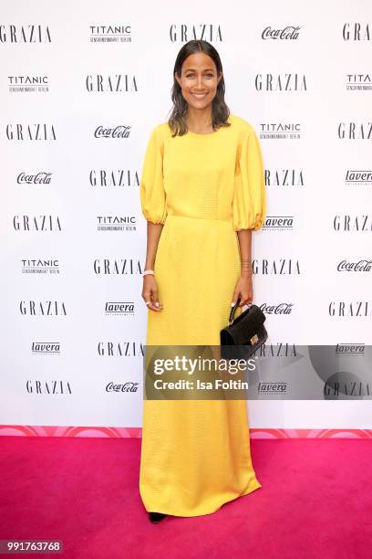 Rabea Schif during the Grazia Pink Hour at Titanic Hotel on July 4, 2018 in Berlin, Germany.