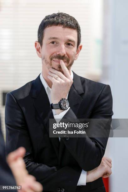 Oliver Berben during the exhibition preview of 'Driving Vizzions to Reality' at DRIVE. Volkswagen Group Forum on July 4, 2018 in Berlin, Germany.