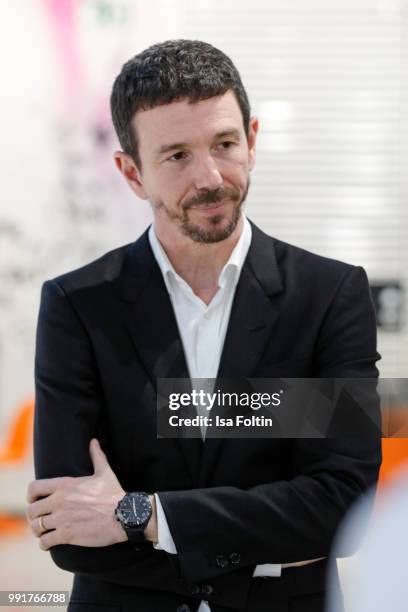 Oliver Berben during the exhibition preview of 'Driving Vizzions to Reality' at DRIVE. Volkswagen Group Forum on July 4, 2018 in Berlin, Germany.