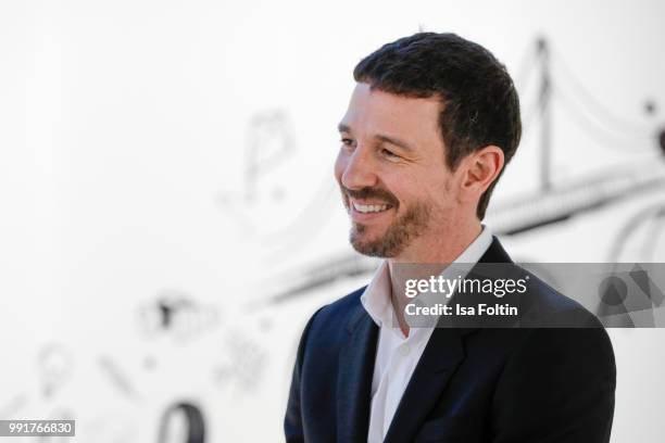 Oliver Berben during the exhibition preview of 'Driving Vizzions to Reality' at DRIVE. Volkswagen Group Forum on July 4, 2018 in Berlin, Germany.