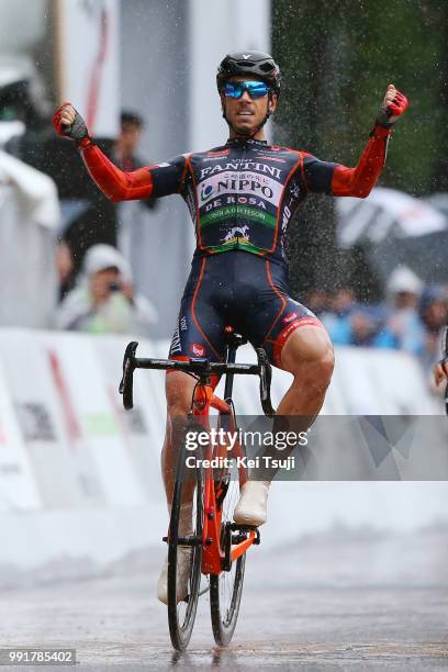 26Th Japan Cup 2017 Cycle Road Race 2017 Arrival, Sprint, Marco Canola Celebration, Utsunomiya - Utsunomiya / Race Shortened Due To Bad Weather,...